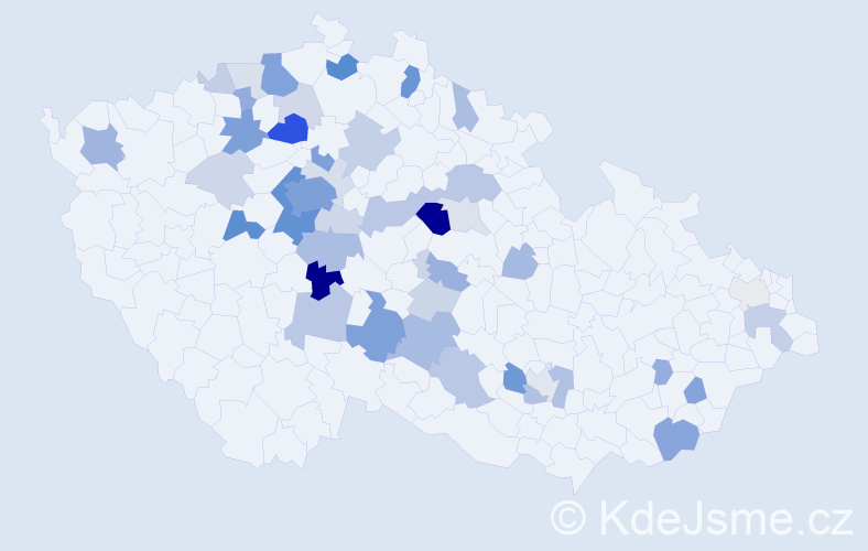 Příjmení: 'Kautský', počet výskytů 139 v celé ČR