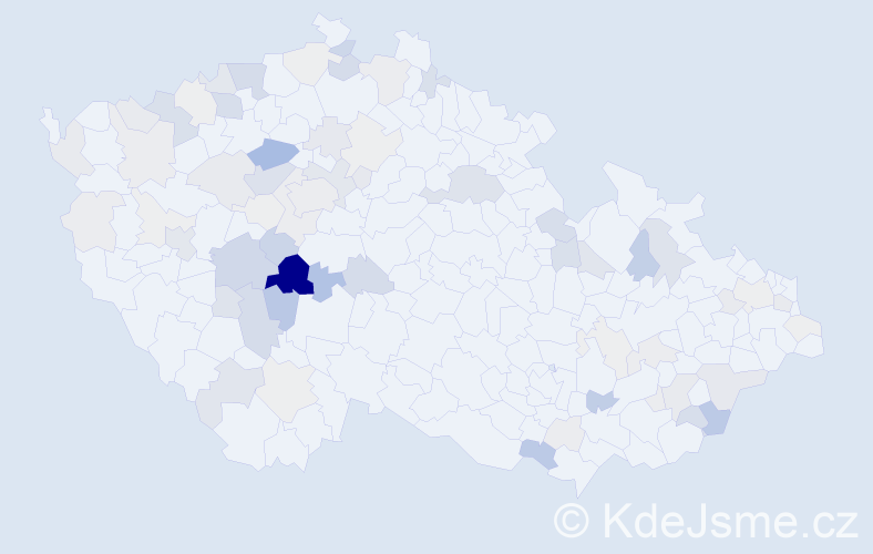 Příjmení: 'Čandová', počet výskytů 225 v celé ČR