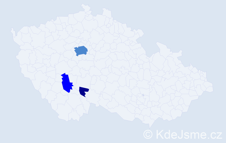 Příjmení: 'Krolivec', počet výskytů 6 v celé ČR