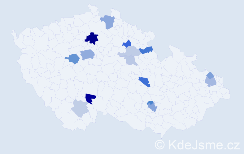 Příjmení: 'Goldstein', počet výskytů 38 v celé ČR