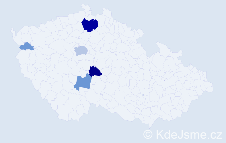 Příjmení: 'Jechoutek', počet výskytů 24 v celé ČR