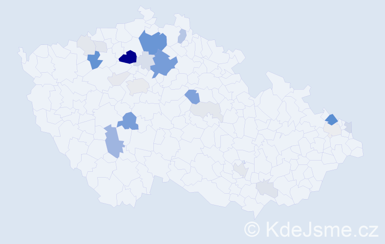 Příjmení: 'Kulas', počet výskytů 82 v celé ČR