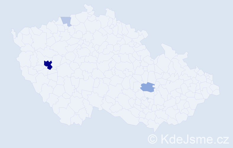 Příjmení: 'Miksanová', počet výskytů 14 v celé ČR