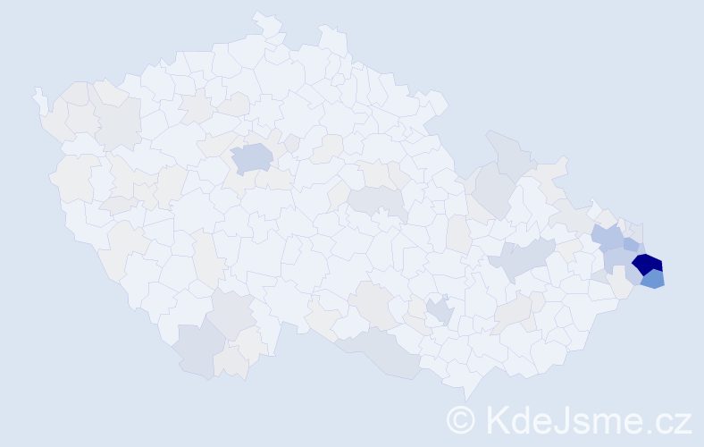 Příjmení: 'Turoňová', počet výskytů 541 v celé ČR