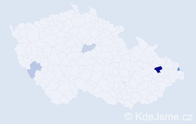 Příjmení: 'Svinčák', počet výskytů 7 v celé ČR