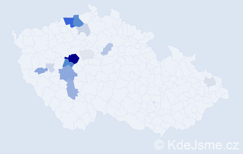 Příjmení: 'Nademlejnská', počet výskytů 52 v celé ČR