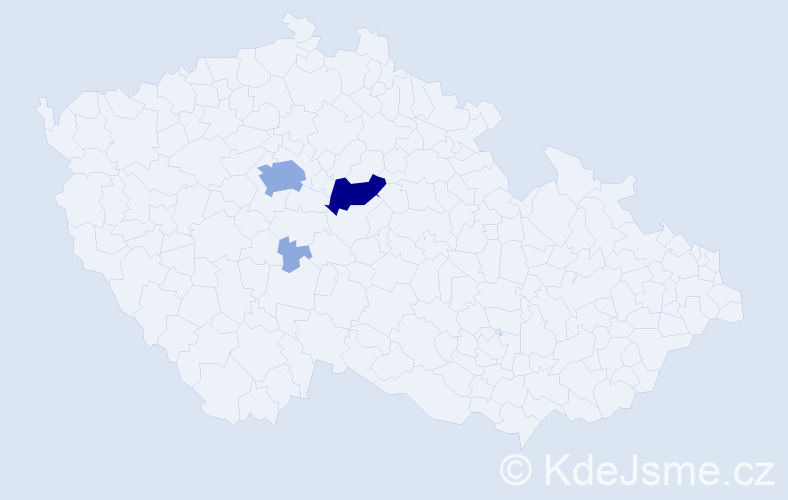 Příjmení: 'Frenglová', počet výskytů 10 v celé ČR