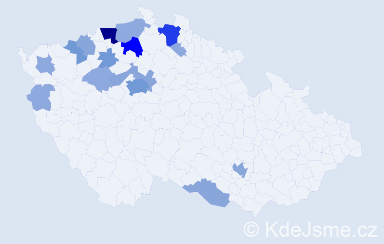 Příjmení: 'Liebscherová', počet výskytů 49 v celé ČR