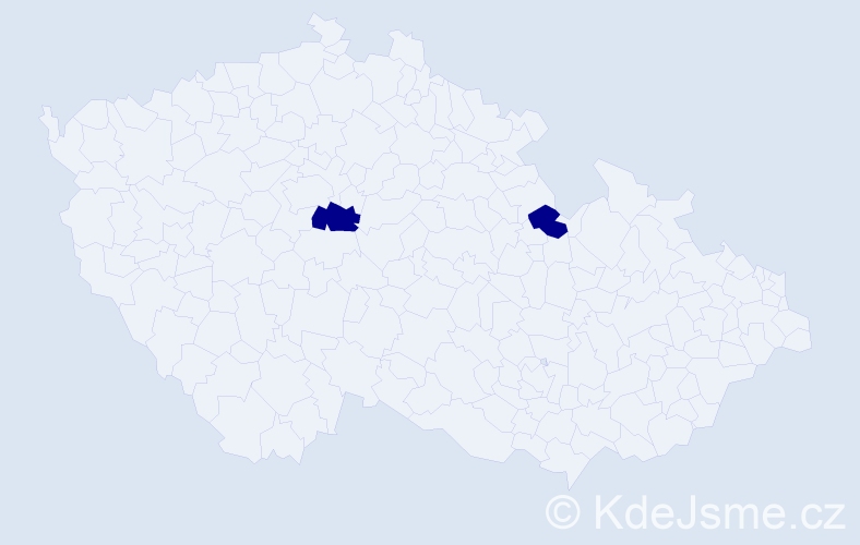 Příjmení: 'Kasyk', počet výskytů 2 v celé ČR