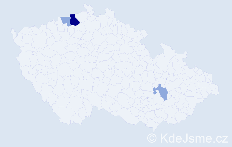 Příjmení: 'Füsselová', počet výskytů 10 v celé ČR
