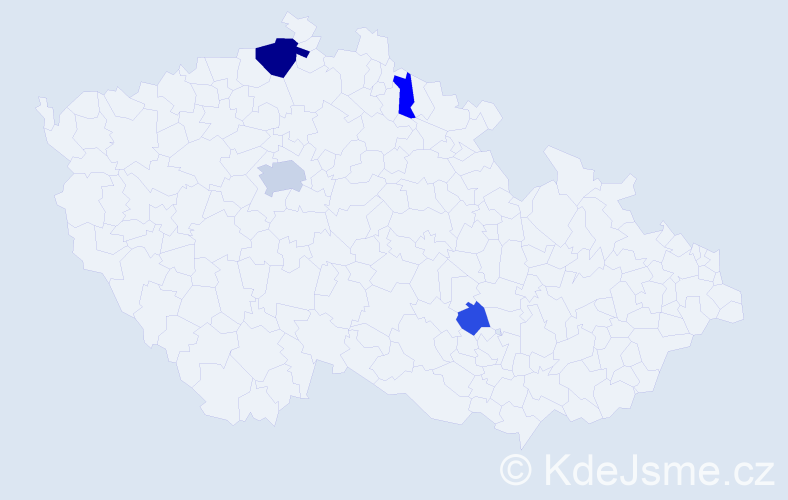 Příjmení: 'Llewellyn', počet výskytů 9 v celé ČR