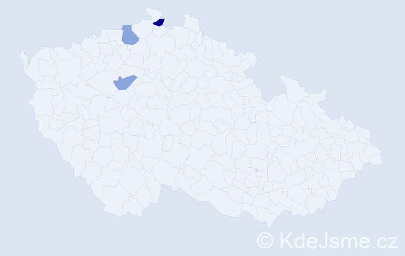 Příjmení: 'Gajdoščák', počet výskytů 3 v celé ČR