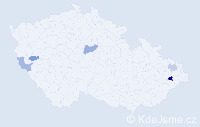 Příjmení: 'Weininger', počet výskytů 10 v celé ČR