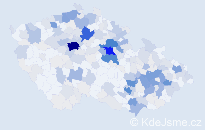 Příjmení: 'Machačová', počet výskytů 1092 v celé ČR
