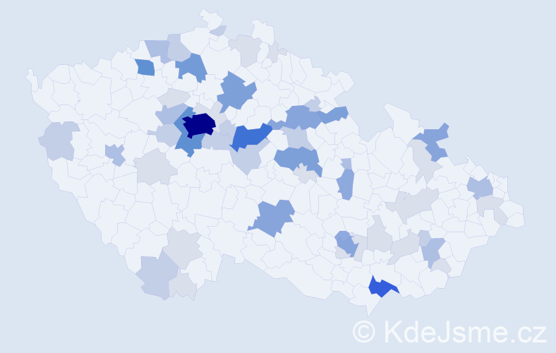 Příjmení: 'Olexa', počet výskytů 173 v celé ČR