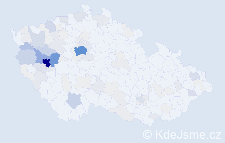 Příjmení: 'Štrunc', počet výskytů 464 v celé ČR