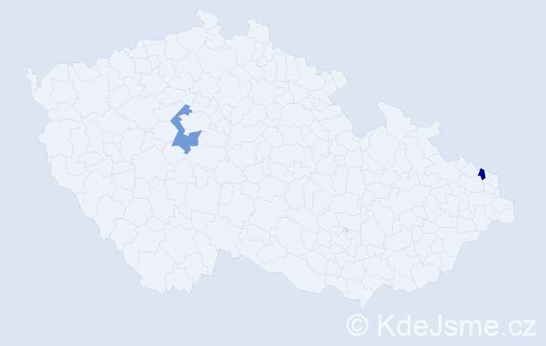 Příjmení: 'Koltoková', počet výskytů 2 v celé ČR