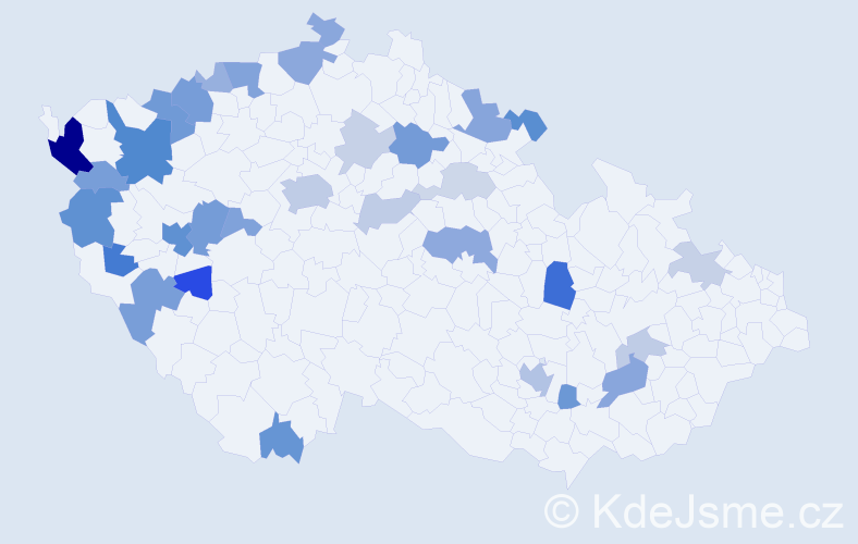 Příjmení: '"Tran Xuan"', počet výskytů 72 v celé ČR