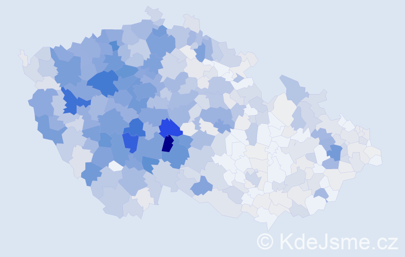 Příjmení: 'Zelenková', počet výskytů 3170 v celé ČR