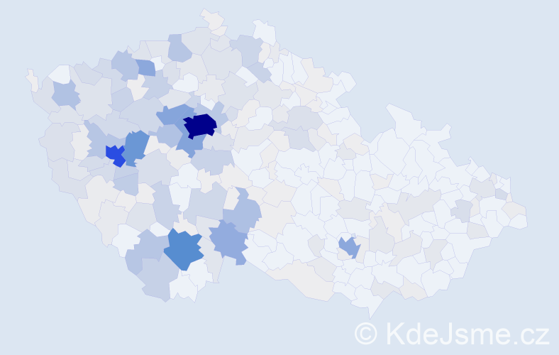 Příjmení: 'Houšková', počet výskytů 1208 v celé ČR