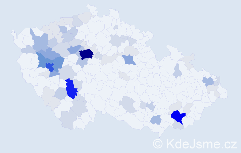 Příjmení: 'Lopata', počet výskytů 250 v celé ČR