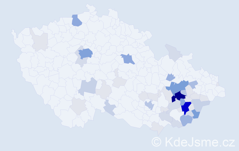 Příjmení: 'Barbořík', počet výskytů 178 v celé ČR