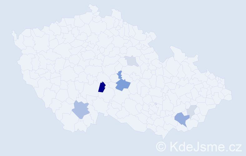 Příjmení: 'Kerbrová', počet výskytů 13 v celé ČR