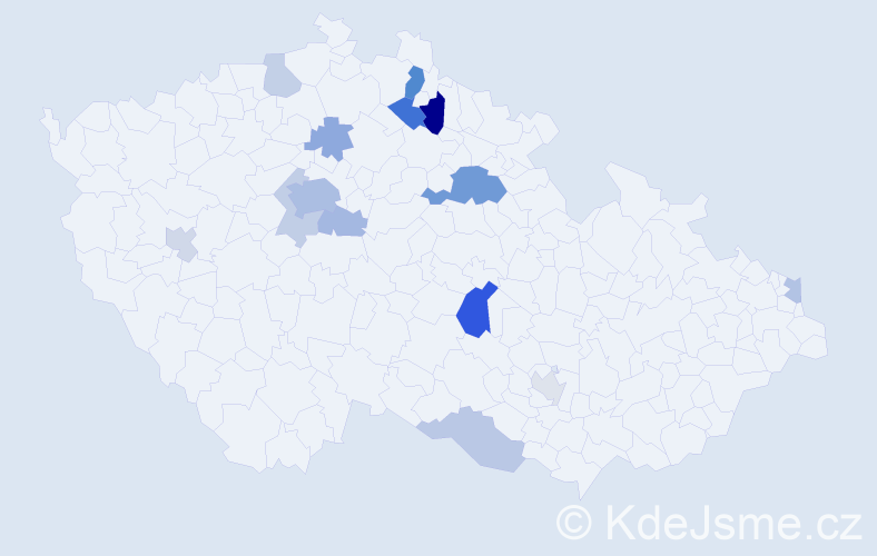 Příjmení: 'Weishaupt', počet výskytů 34 v celé ČR