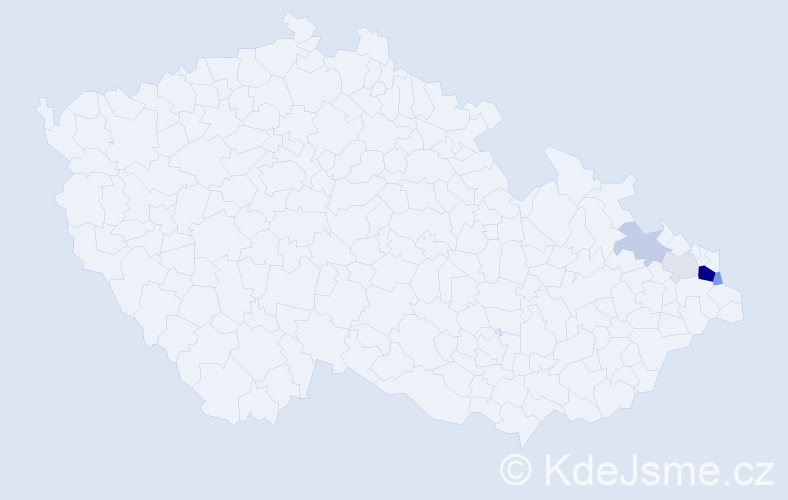 Příjmení: 'Robosz', počet výskytů 13 v celé ČR