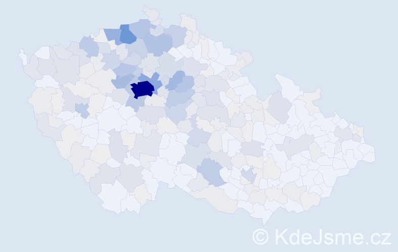 Příjmení: 'Vorlíčková', počet výskytů 964 v celé ČR