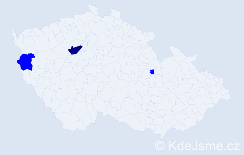 Příjmení: 'Dolínský', počet výskytů 7 v celé ČR