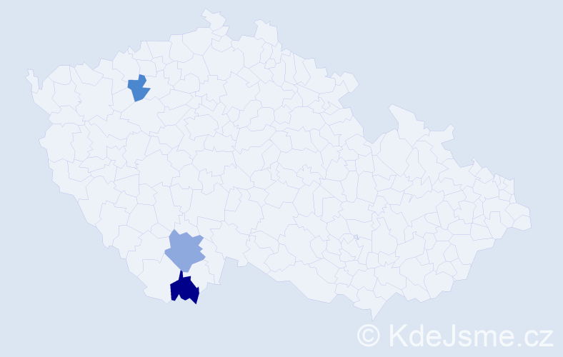 Příjmení: 'Drnzíková', počet výskytů 11 v celé ČR
