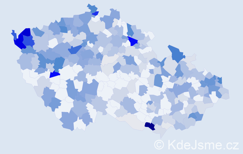 Příjmení: 'Lukáčová', počet výskytů 829 v celé ČR
