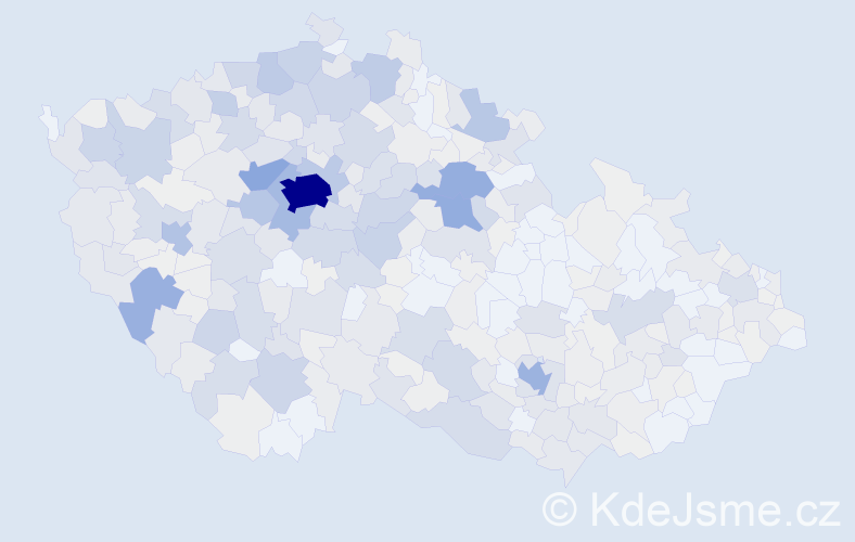 Příjmení: 'Vlasák', počet výskytů 2406 v celé ČR