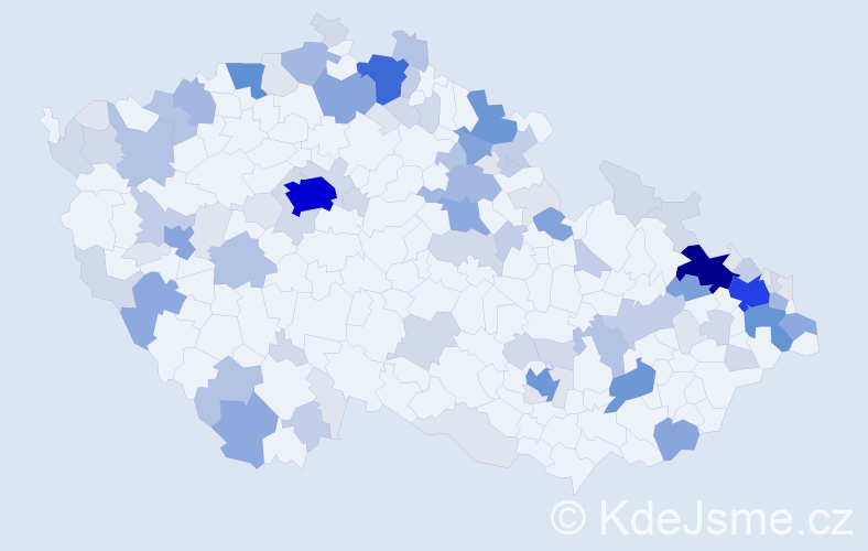 Příjmení: 'Baier', počet výskytů 355 v celé ČR