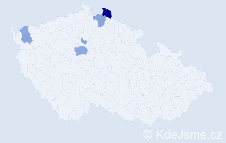 Příjmení: 'Banyáková', počet výskytů 17 v celé ČR