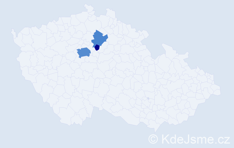 Příjmení: 'Koleška', počet výskytů 17 v celé ČR