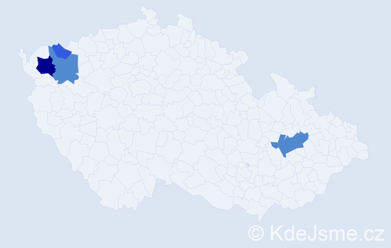 Příjmení: 'Kyjevská', počet výskytů 10 v celé ČR