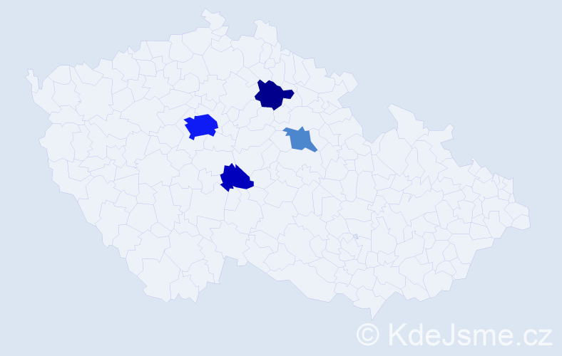 Příjmení: 'Krámková', počet výskytů 26 v celé ČR
