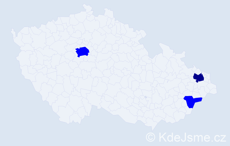 Příjmení: 'Schenkerová', počet výskytů 4 v celé ČR