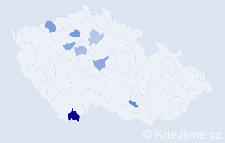 Příjmení: 'Sheverya', počet výskytů 20 v celé ČR