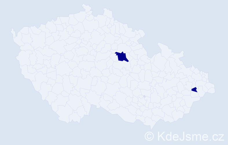 Příjmení: 'Abramov', počet výskytů 2 v celé ČR