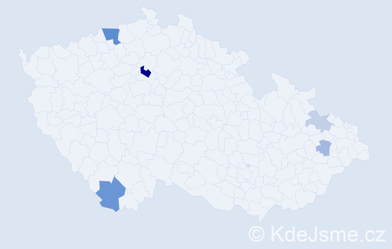 Příjmení: 'Carr', počet výskytů 13 v celé ČR