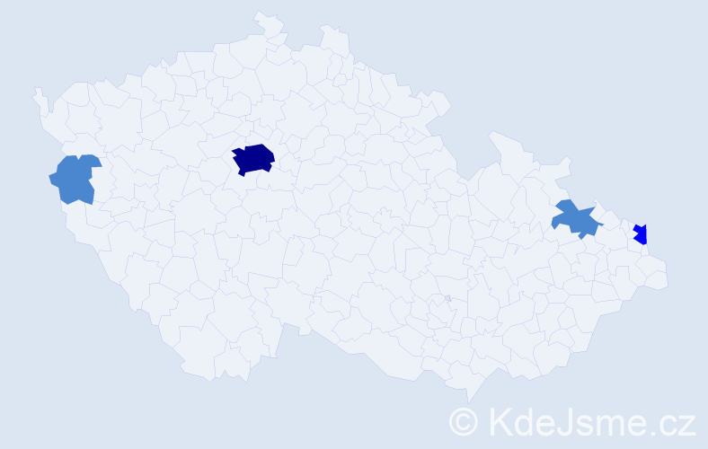Příjmení: 'Potfajová', počet výskytů 7 v celé ČR