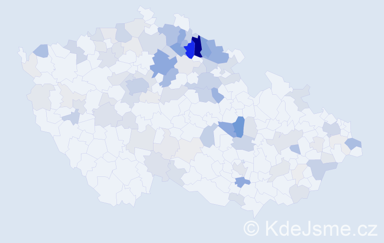 Příjmení: 'Skalská', počet výskytů 358 v celé ČR
