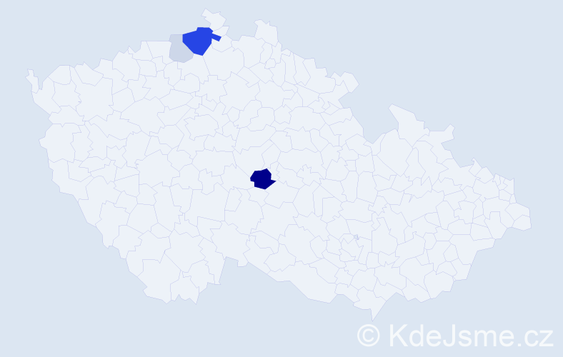 Příjmení: 'Bagoga', počet výskytů 11 v celé ČR
