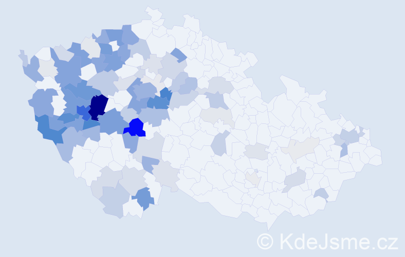 Příjmení: 'Kraft', počet výskytů 368 v celé ČR