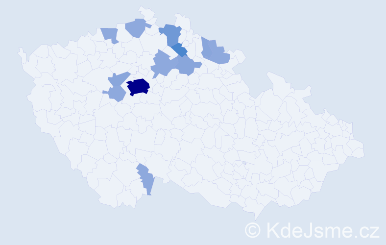 Příjmení: 'Rindt', počet výskytů 28 v celé ČR