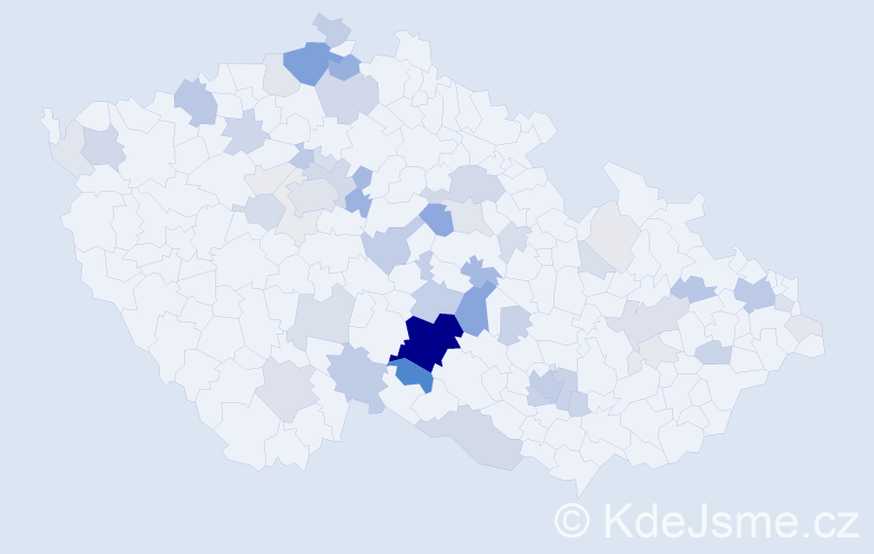 Příjmení: 'Rychtecký', počet výskytů 196 v celé ČR