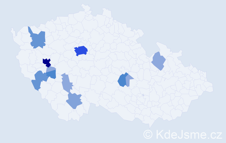 Příjmení: 'Apolínová', počet výskytů 33 v celé ČR